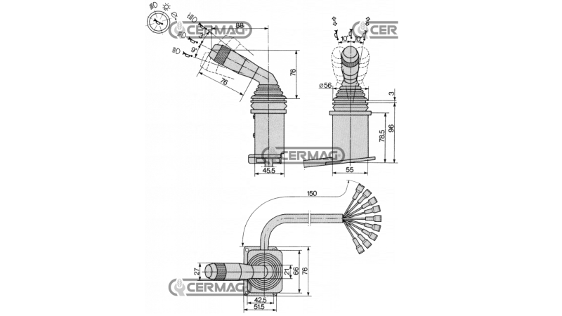 VOLANSKA ROČICA FIAT - NEW HOLLAND Serije 66