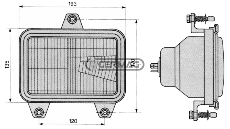 VGRADNI ŽAROMET FIAT Z DRŽALOM