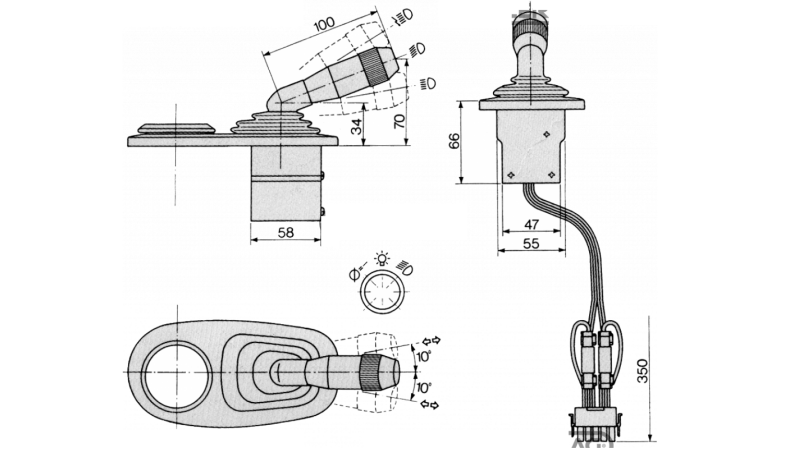 VOLANSKA ROČICA FIAT - NEW HOLLAND Serije TN - 8 konektorjev