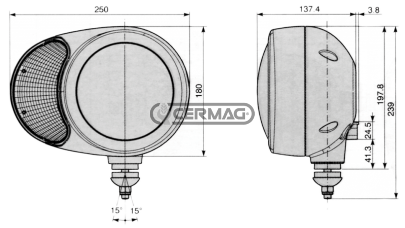 UTRIPAJOČI ŽAROMET    LEVI  