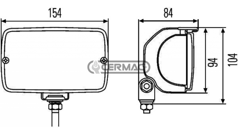 DELOVNA LUČ FF-H3 Z NAGIBNO BAZO