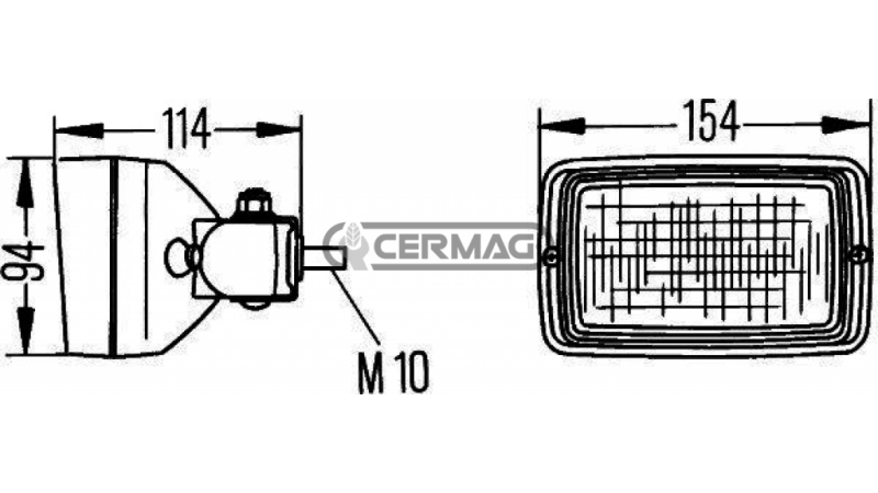 DELOVNA LUČ FF-H3 S ŠIROKO RAZSVETLJAVO