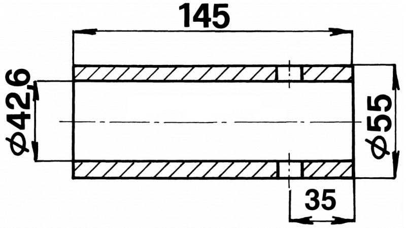 KONUSNA PUŠA 42,6x145