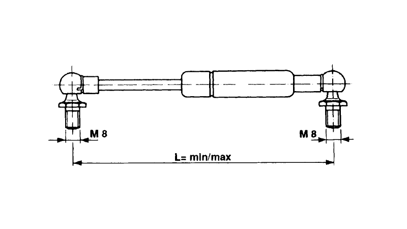 PLINSKI AMORTIZER DEUTZ Lmin 305 Lmax 500