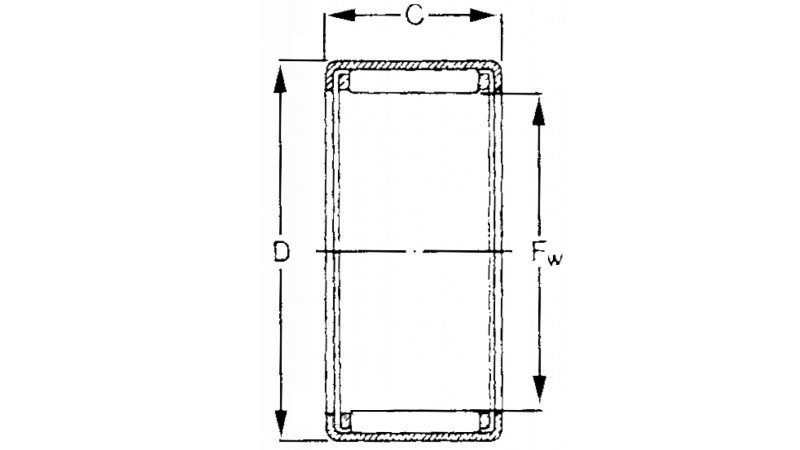 LEŽAJ Z ODPRTIMI ROBOVI HK HK 2020 - FAG