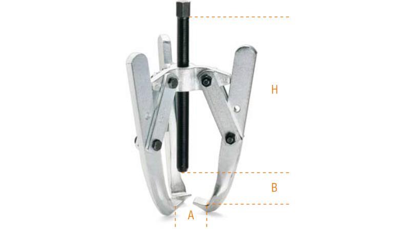 H = 270 mm, A(min): 80 mm, A (max): 250 mm, B (max): 240 mm
