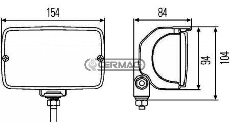 DELOVNA LUČ FF-H3    Z NAGIBNO BAZO  
