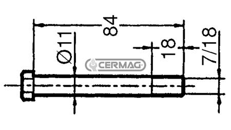 VIJAK 7/16'' (11,1) dolžine 84mm (10kom)