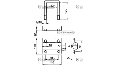 OBJEMKA ZA VILICO   30mm  