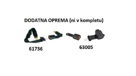 SEDEŽ Z PNEVMATSKIM VZMETENJEM M98    IZ TKANINE  