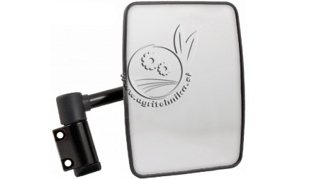 OGLEDALO ČRNO CPL DESNO ,BELO STEKLO   ZA KABINO LANDINI, MC.CORNIK CNH VALAPADANA  