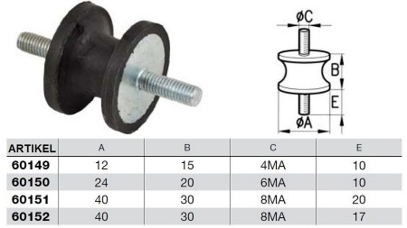 VIBRACIJSKI BLAŽILNIK 6MA (5kom)