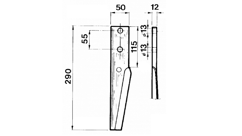 NOŽ ZA VRTAVKASTO BRANO BREVIGLIERI LEVI TB250