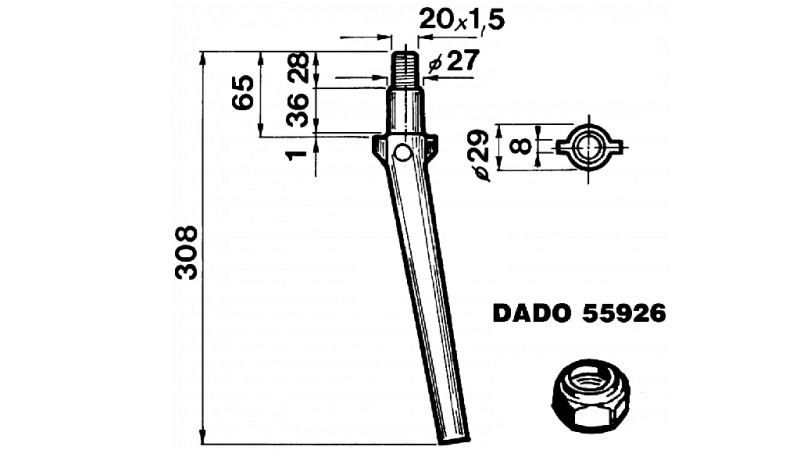 NOŽ ZA VRTAVKASTO BRANO MORENI