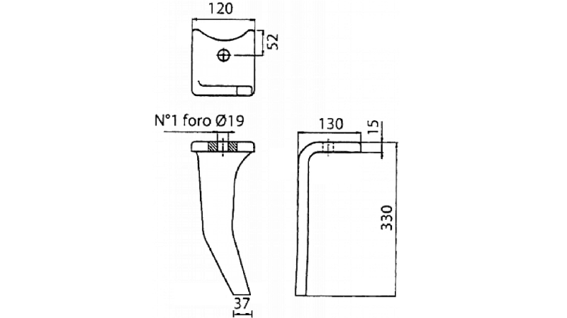NOŽ ZA VRTAVKASTO BRANO AMAZONE LEVI -CULTIMIX LARGO