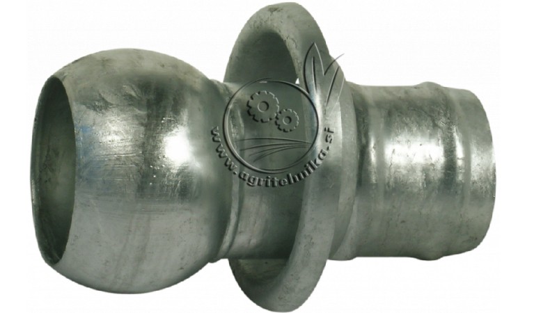 OKROGLA MOŠKA POLSPOJKA S PRIKLJUČKOM ZA GUMIJASTE CEVI fi 120