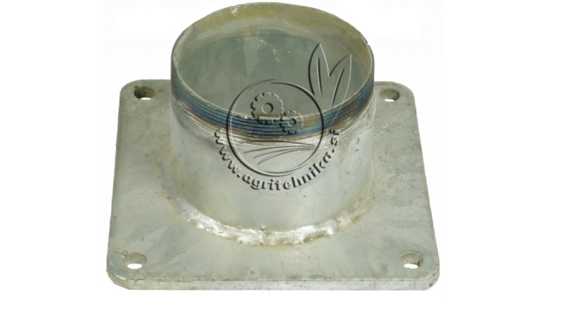 POCINKANA KVADRATNA PRIROBNICA    Z NAVOJEM fi 120  