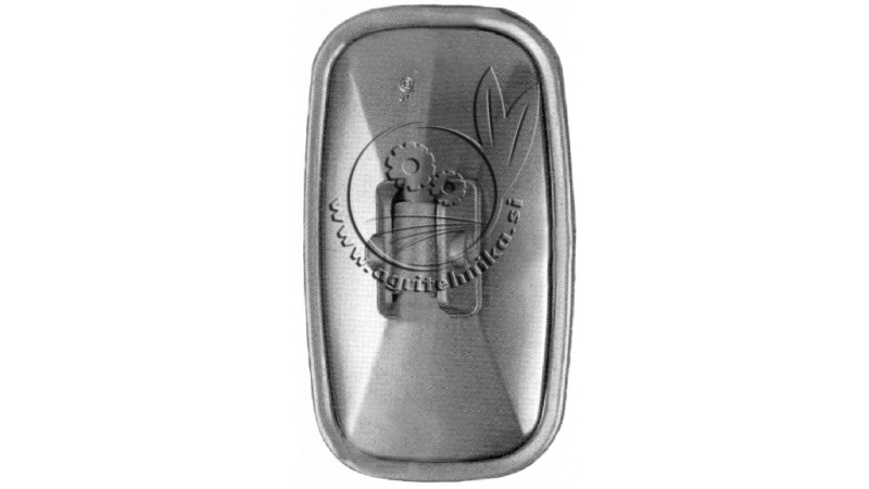 OHIŠJE ZA OGLEDALO (354x169mm) ČRNO S SPONKO