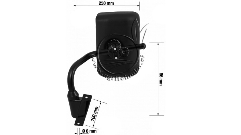 OGLEDALO CPL DESNO ZA KABINO MERLO