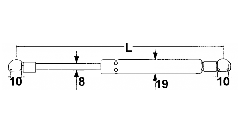 PLINSKI AMORTIZER FENDT Lmin 200 Lmax 325