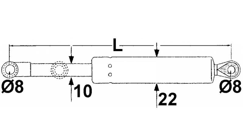 PLINSKI AMORTIZER FENDT Lmin 255 Lmax 430