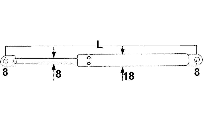 PLINSKI AMORTIZER MAUSER Lmin 200 Lmax 315 F200