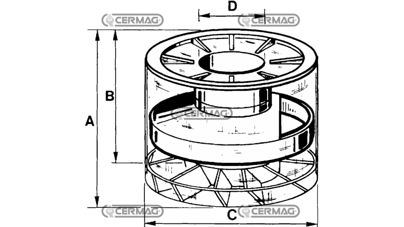 KOMPLETNI ZRAČNI PREDFILTER A-105 B-66 C-112 D-48