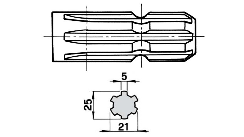 KARDANSKI NASTAVEK 1” 3/8 - 21 uni 221