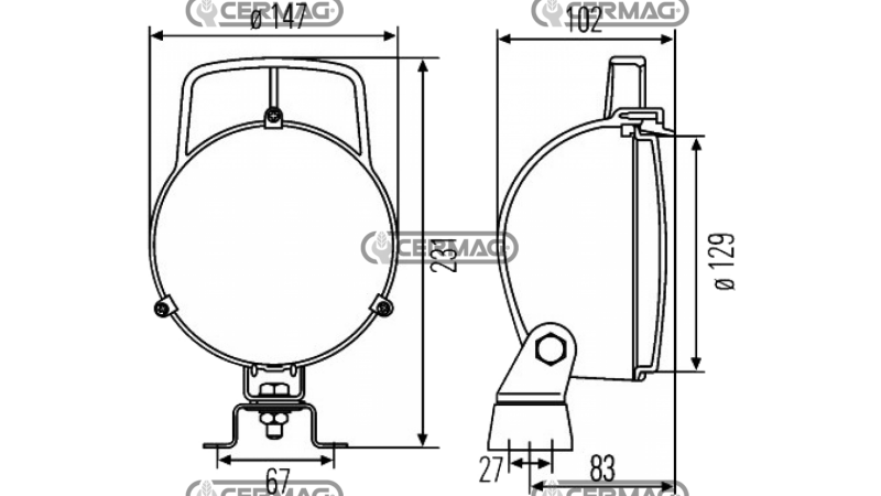  DELOVNA LUČ    HALOGENSKA W131  