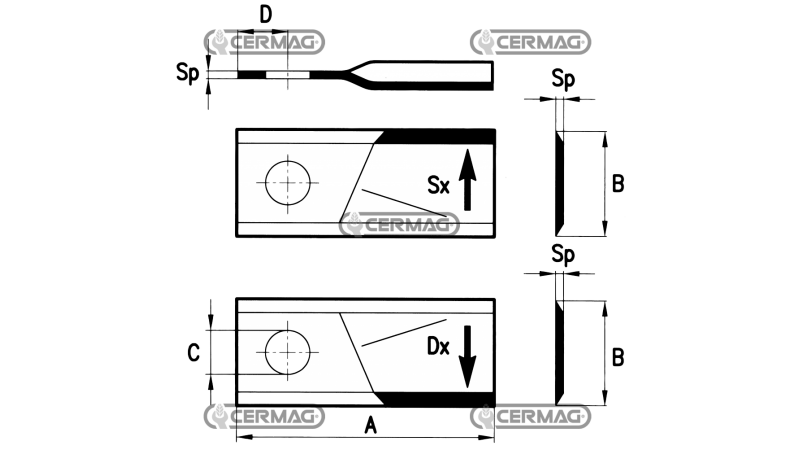 SPIRALNI NOŽI ZA ROTACIJSKO DESNI 120x49 (25kom)