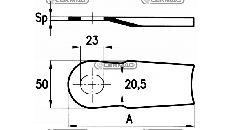 SPECIAL NOŽI ZA ROTACIJSKO 116x50x3 (25 kom)