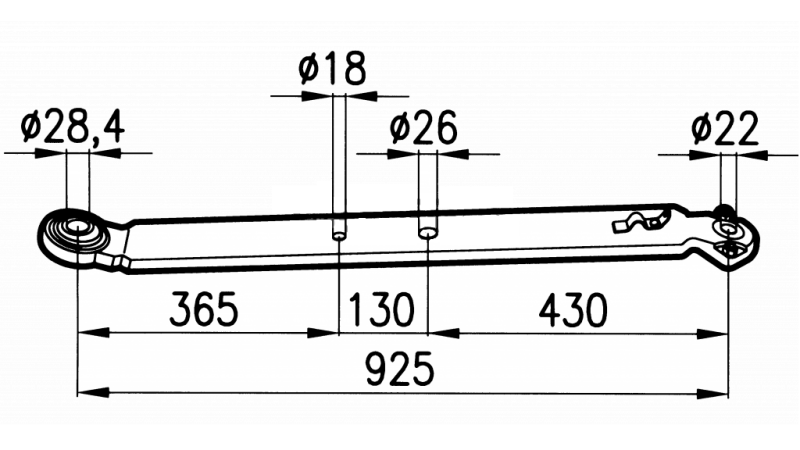 NOSILNE ROKE TRAKTOSKE HIDRAVLIKE    90x20mm - 925mm  