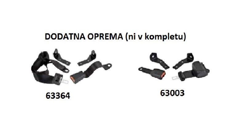 SEDEŽ Z PNEVMATSKIM  VZMETENJEM M97    IZ TKANINE  