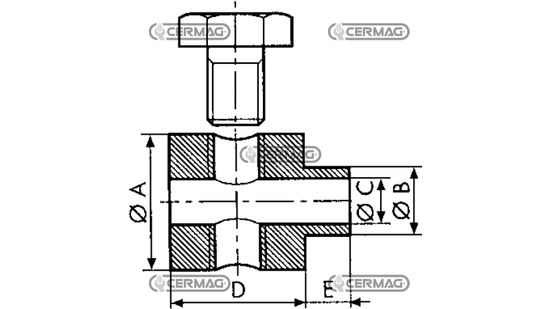 DRŽALO PLETENICE Φ10mm(50kom)