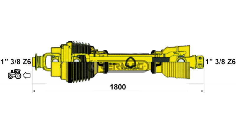 CE HOMOLOGIRANA KARDANSKA GRED    S CE POTRDILOM kat. 6 dolžine 1800mm   