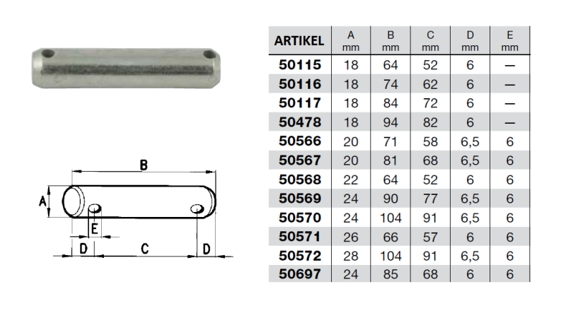 KLIN fi 24 - 90mm (5kom)