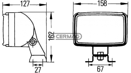 DELOVNA LUČ    FF-H3 DOUBLE BEAM  