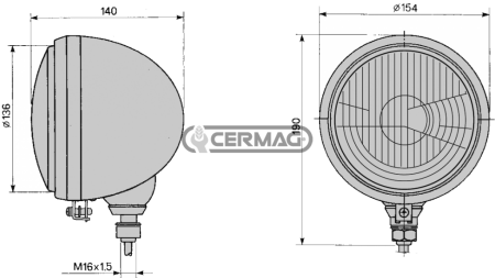 KOVINSKI ŽAROMET <br><b><small>140mm 3 FUNKCIJAMI</small></b>