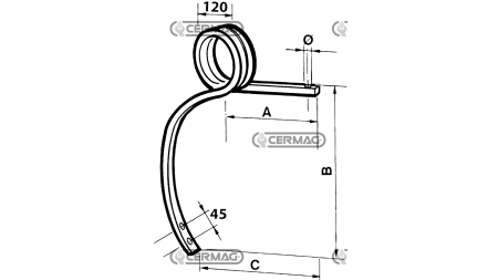 VILICA ZA PREDSETVENIK   LEVA 30x30mm  