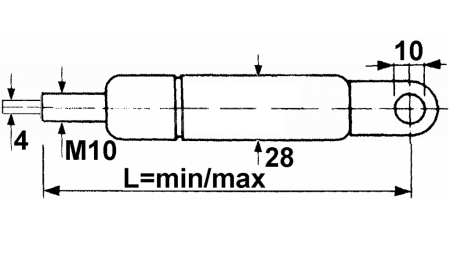 PLINSKI AMORTIZER    Lmin 181 Lmax 230 F400  