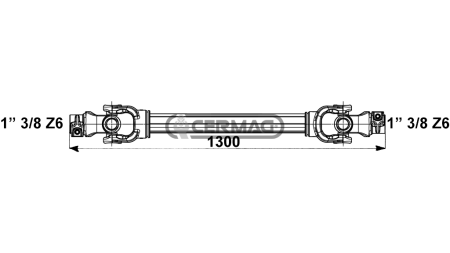 CE HOMOLOGIRANA KARDANSKA GRED    kat. 5 dolžine 1300mm (C)  