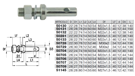 MONTAŽNI KLIN    Z NAVOJEM M 27x1,5  