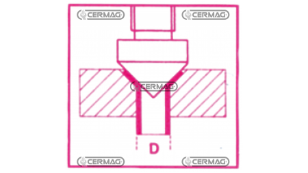 D = 4,75 - 5 - 6 - 8 - 10 - 12 - 14 mm