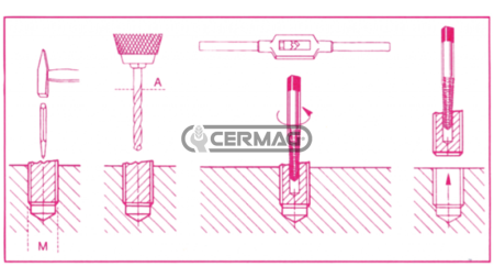 M = 14-18 mm, A = 8 mm
