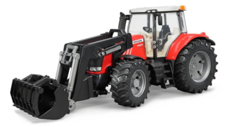 TRAKTOR S ČELNIM NAKLADALCEM MASSEY FERGUSON 7601